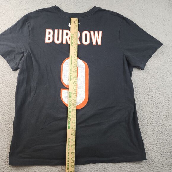 Cincinnati Bengals Shirt Men's XL Joe Burrow Black Short Sleeve NFL NIke TEE - Picture 8 of 10